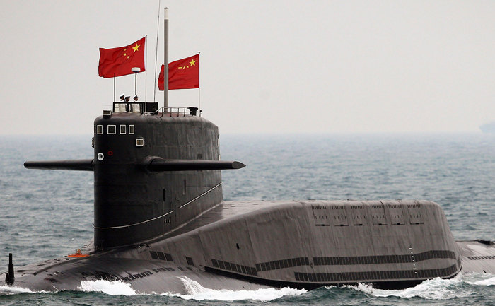 Un submarin chinez. (Captură Foto)
