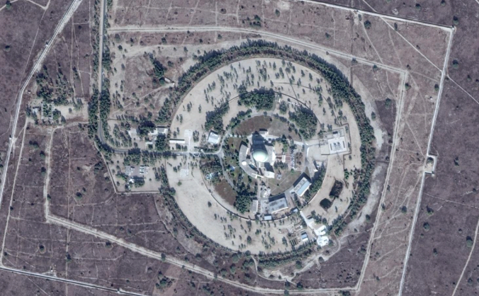 
Imagine cu complexul nuclear pakistanez Khushab din Punjab, surprinzând reactorul cu apă grea.