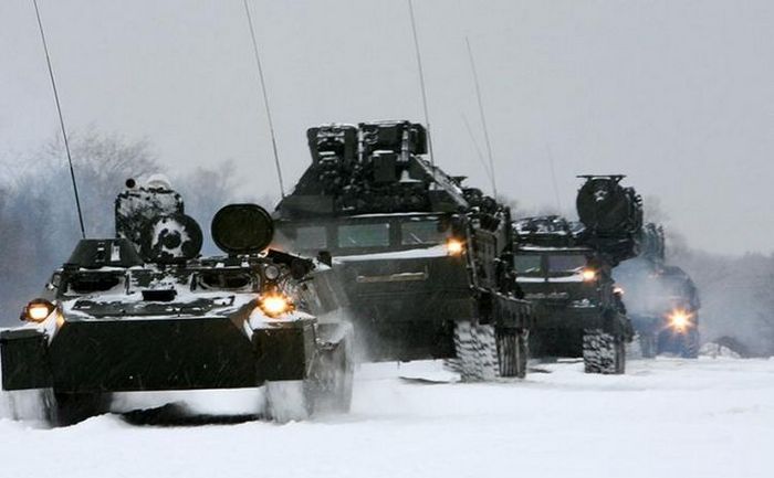 Forţele de Rachete Strategice ruse au desfăşurat exerciţii militare care au implicat 30 de regimente în 12 regiuni ale Rusiei, în 12 februarie 2015. (Captură Foto)
