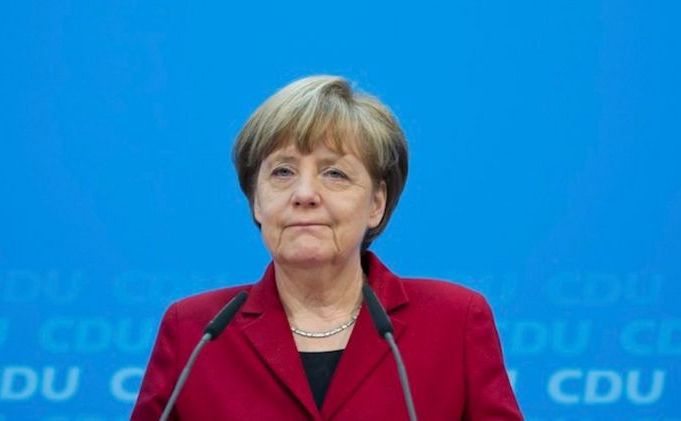 

Cancelarul german, Angela Merkel.
