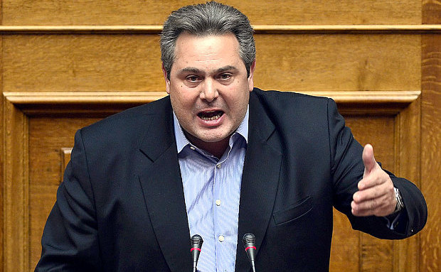 Panos Kammenos, ministrul grec al apărării. (Getty Images)