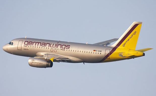 Avion al companiei Germanwings, filiala low cost a Lufthansa.