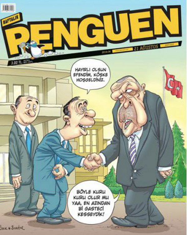 Erdogan, luat în vizor de caricaturiştii turci