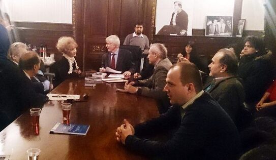 Dezbaterea "Literatura de sertar a Securităţii" la FNSA, 12 martie 2015. (Foto: Daniel Magdalen/Epoch Times Romania)