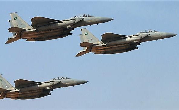 Avioane de luptă ale Forţei Aeriene Regale Saudite.