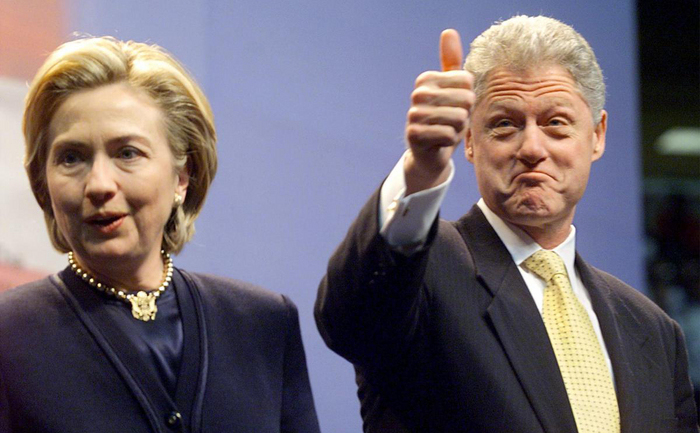 Hillary şi Bill Clinton.