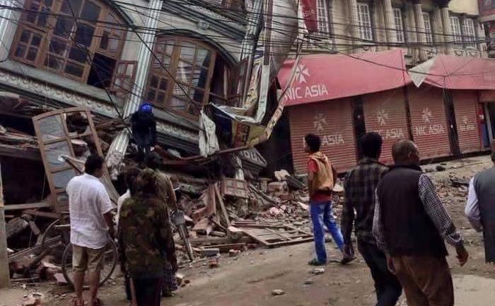 Cutremurul din Nepal. (Facebook, Nepal11Radio.com)