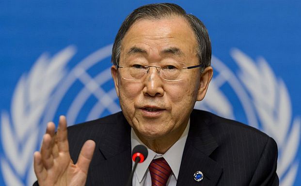 Secretarul general al ONU, Ban Ki-moon. (Captură Foto)
