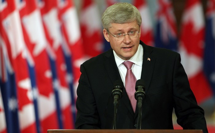 Premierul canadian Stephen Harper 9 iunie 2014. 
