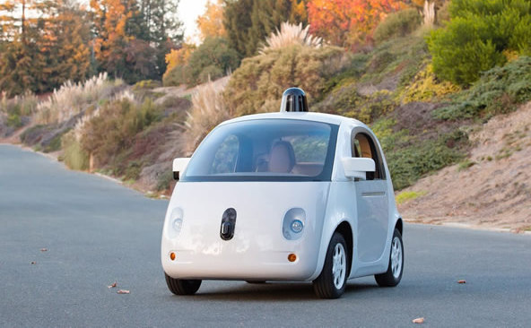 Automobilul “fără şofer” al companiei Google. (Captură Foto)