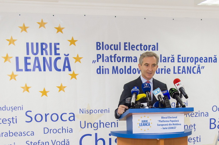 Iurie Leancă, liderul Blocului Electoral „Platforma Populară Europeană din Moldova”, 22 mai 2015 (serviciul de presă PPEM)