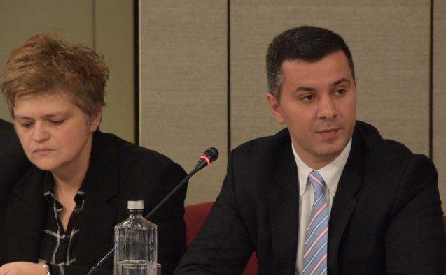 Marius NICA, ministrul Fondurilor Europene şi Iulia BAZ, director Autoritatea de Management POC 2014 - 2020