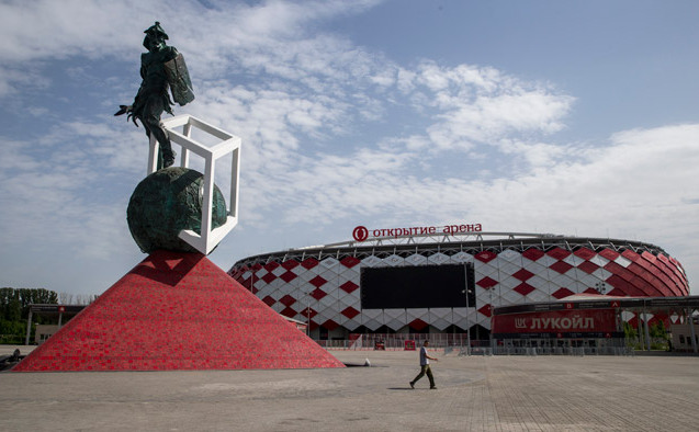 Noul stadion de fotbal Otkrytie Arena din Moscova va găzdui o parte din meciurile de fotbal de la Cupa Mondială din 2018.