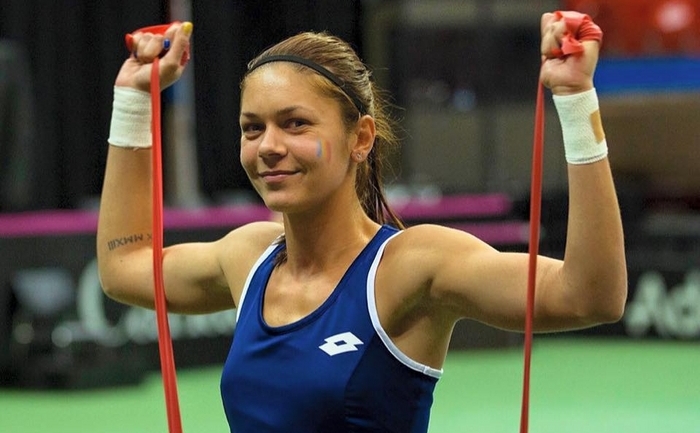 Jucătoarea română de tenis Andreea Mitu.