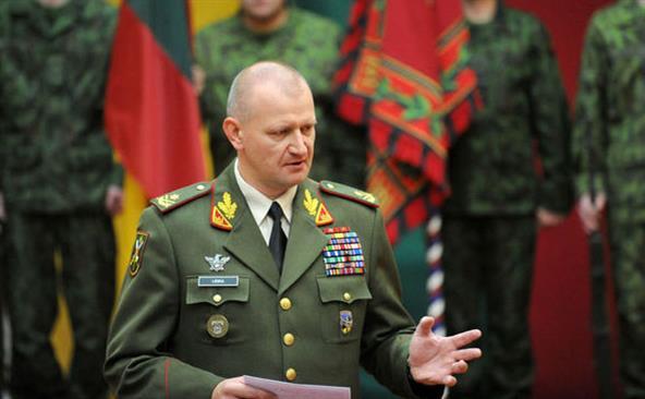 General-maiorul Almantas Leika, comandantul fortelor terestre lituaniene. (Captură Foto)
