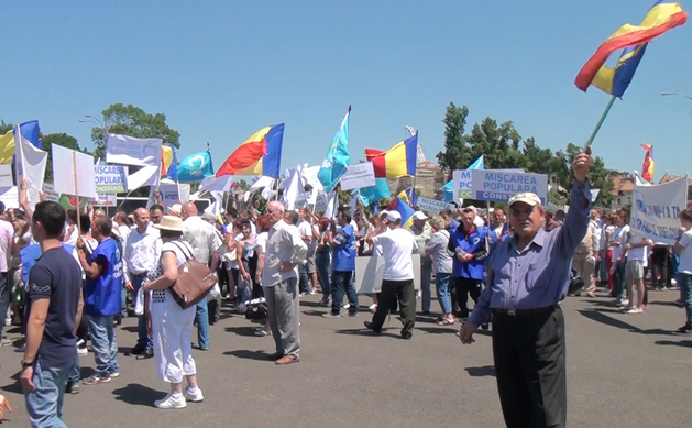 Protest anti-Ponta, organizat de Partidul Mişcarea Populara, 07.06.2015