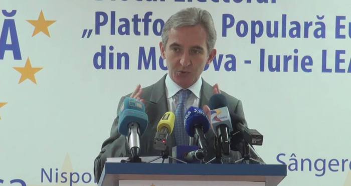 Iurie Leancă, liderul Blocului Electoral „Platforma Populară Europeană din Moldova”, 11 iunie 2015 (serviciul de presă PPEM)