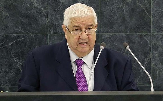 Ministrul sirian de externe, Walid al-Moualem.