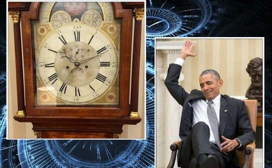 Ceasul Biroului Oval al Casei Albe s-a oprit la 10:10 pe 25 iunie 2015, în momentul în care Barack Obama a primit o veste importantă din Senat (Pete Souza/White House)