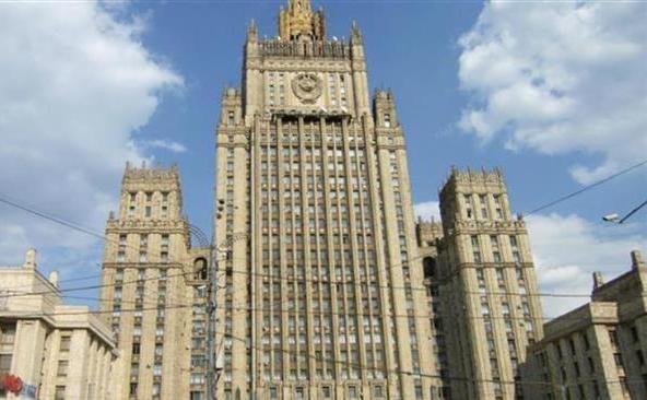 Sediul din Moscova al ministerului rus de externe.
