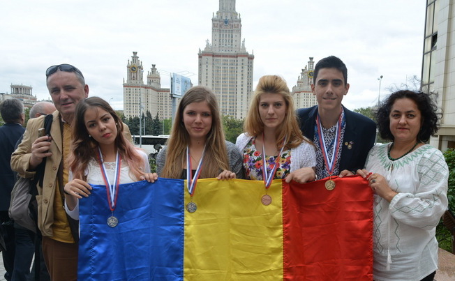Elevii căştigători ai Olimpiadei Internaţionale de Geografie, 2015, Tver, Rusia.
