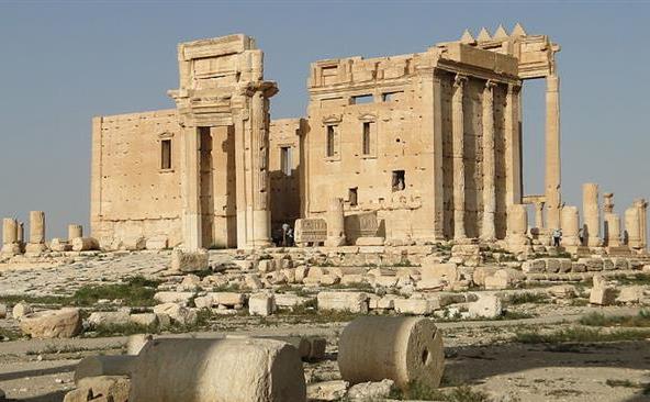 Templul Bel din oraşul istoric sirian Palmyra.