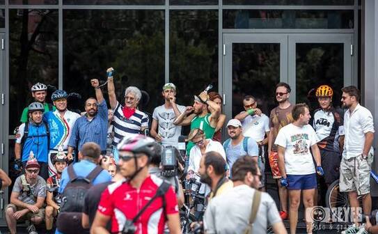 Protestul bicicliştilor (Facebook)