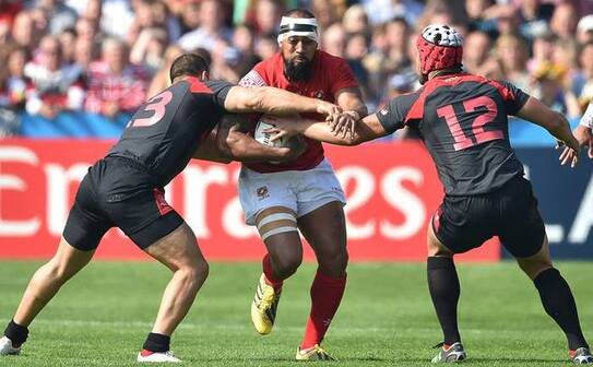 Georgia - Tonga 17-10, în prima partidă din cadrul Grupei C  a Cupei Mondiale de rugby ediţia 2015 (Rugby World Cup/facebook)