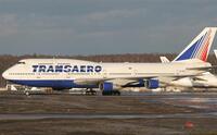 Avion al companiei aeriene ruseşti Transaero. (Captură Foto)