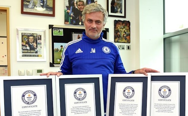 Jose Mourinho a primit patru certificate din  partea  Guinness World Record