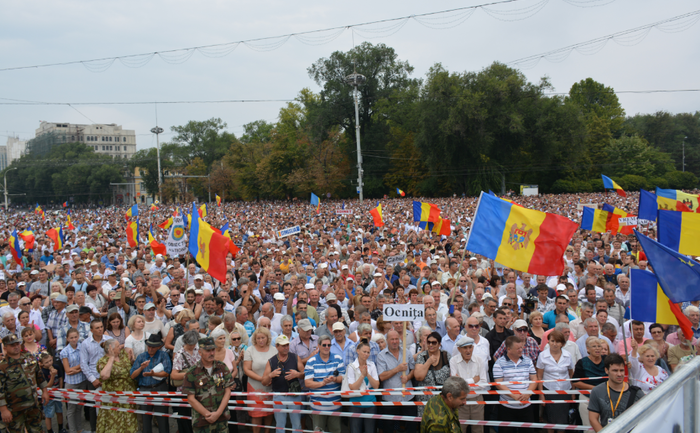 Protest anti-guvernamental în R. Moldova.