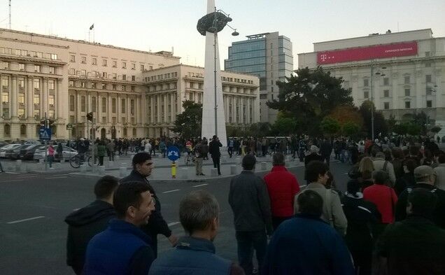 Protest împotriva lui Gabriel Oprea (Epoch Times România)