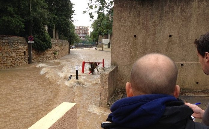 Inundaţii în Franţa, 4 octombrie 2015.