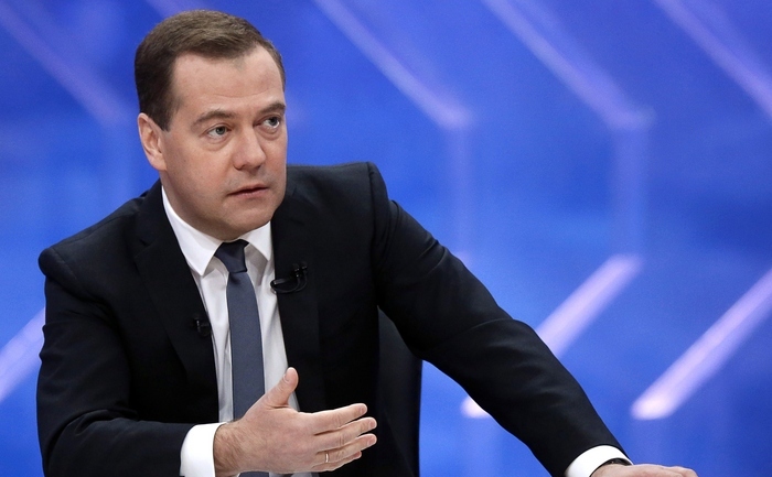 Premierul rus Dmitri Medvedev, decembrie 2014