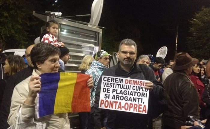 Protest anti-Oprea (Epoch Times România)