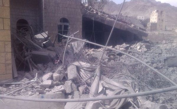 Spitalul MSF distrus de saudiţi în privincia yemenită Saada.