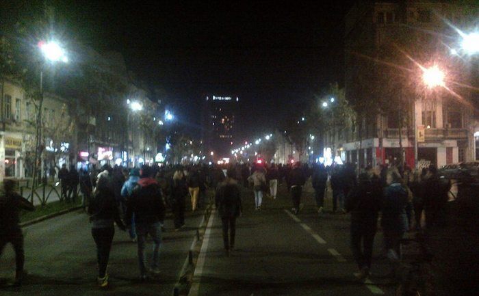 Protest de amploare în Bucureşti în urma tragediei de la Colectiv, 03 noiembrie 2015 (Epoch Times România)