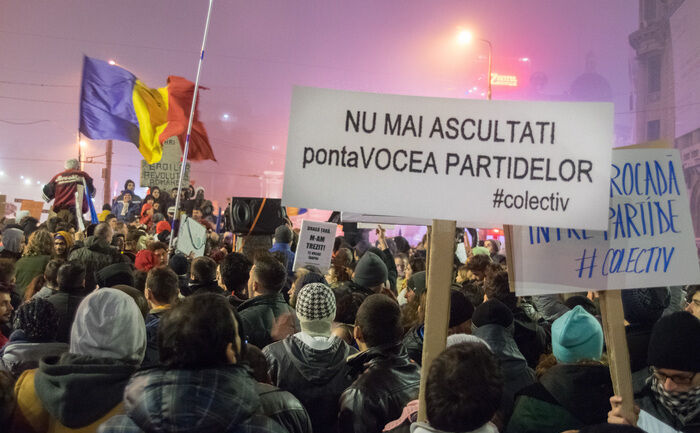 Românii ies din nou în stradă împotriva Sistemului. (Eugen Horoiu / Epoch Times România)