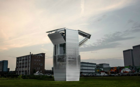 Smog-Free Tower din Rotterdam: turnul care purifică aerul (Captură web)