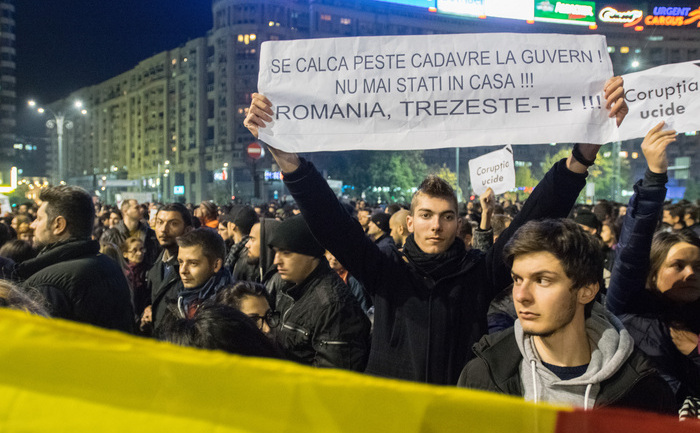 Protest de amploare în Bucureşti în urma tragediei de la Colectiv, 03 noiembrie 2015