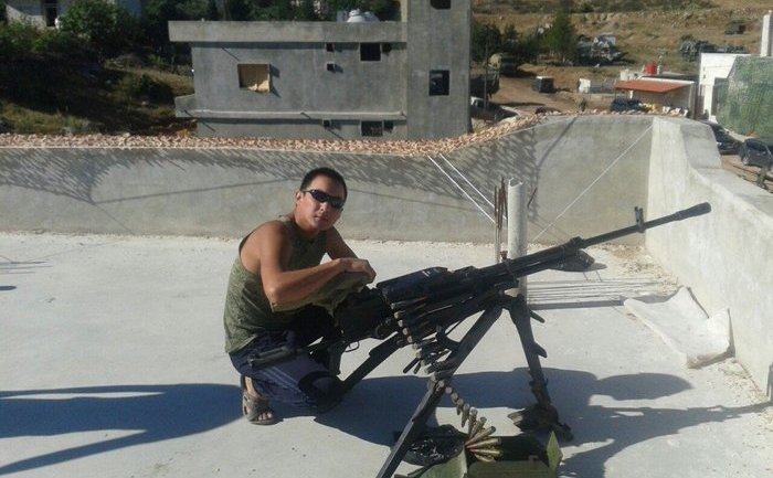 Ayas Saryg-Ool, un soldat al Brigazii 74 mecanizate, care a postat selfie-uri gelocalizate de bloggerii rusi in Siria (Facebook)