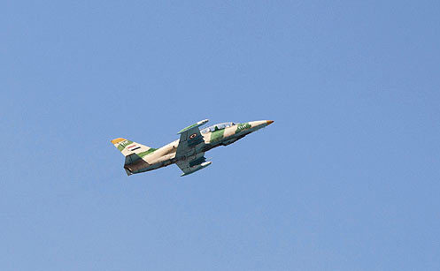 Avion de luptă al armatei siriene. (Captură Foto)