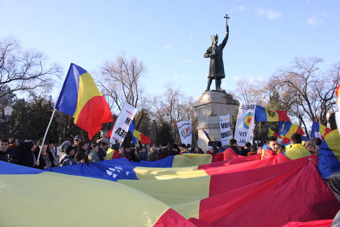 Marş unionist la Chişinău de 1 Decembrie