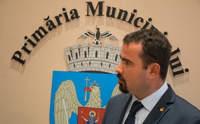 Primarul interimar al Capitalei, Ştefănel Dan Marin, 13 octombrie 2015 (Eugen Horoiu/Epoch Times)