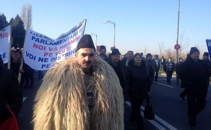 Protestul ciobanilor de la Parlament (Loredana Diacu/ Epoch Times Romania)