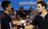 Tenismanul sârb Novak Djokovic şi elveţianul Roger Federer (Australian Open/facebook)