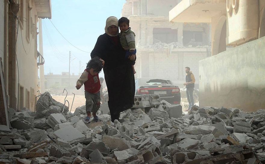 Oraşe reduse la ruină în Siria