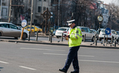 Agent de circulaţie rutieră (Eugen Horoiu/Epoch Times)