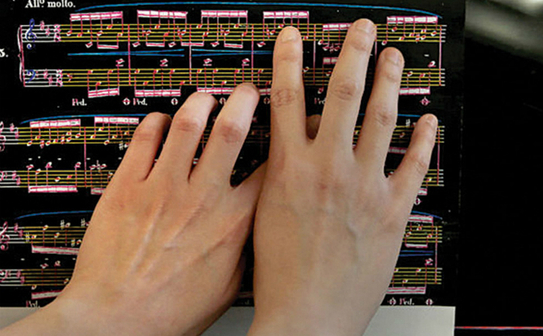 Partitură în Braille (Captură web)