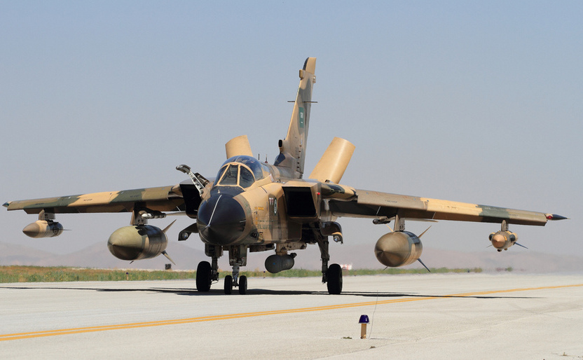 Avion de luptă Panavia Tornado al Forţei Aeriene Regale Saudite.